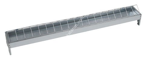100 x 10 cm galvanizli tavuk yemliği