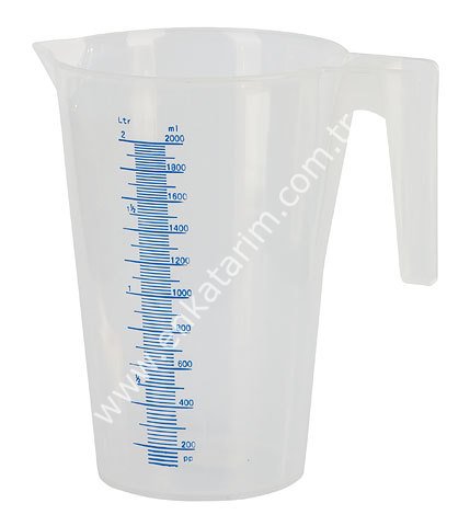 2 lt plastik ölçme kabı