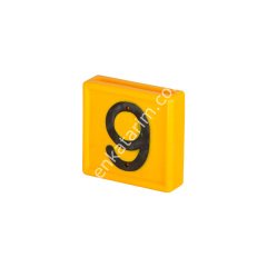 9 numara işaretleme numarası, sarı
