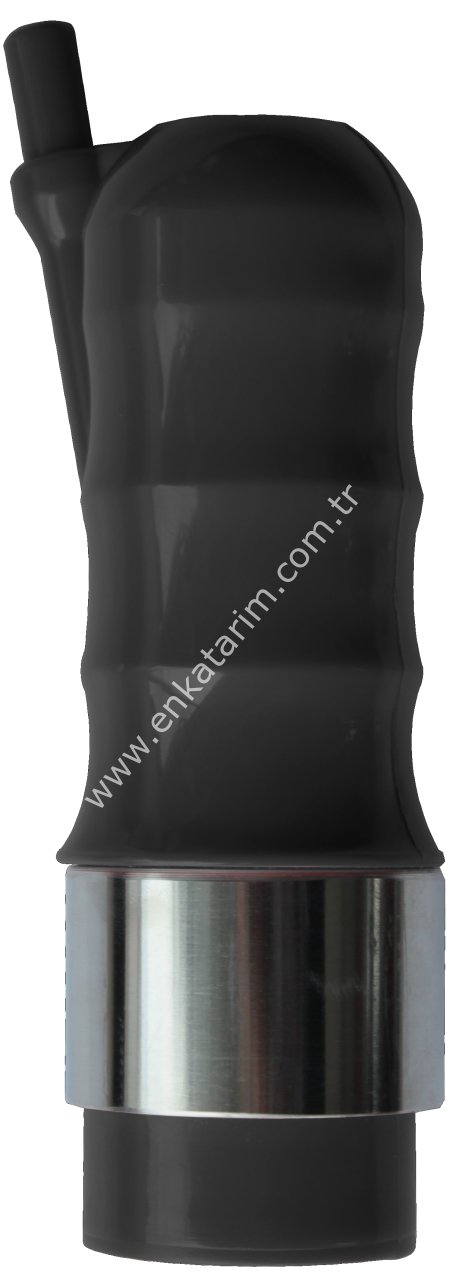 Siyah, PVC memelik kılıfı, 21 mm