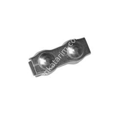 Ø 8 mm ipler için çit ipi birleştirme parçası, krom, 10'lu