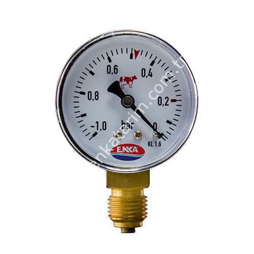 63 mm kuru vakummetre, keçi sağım makineleri için