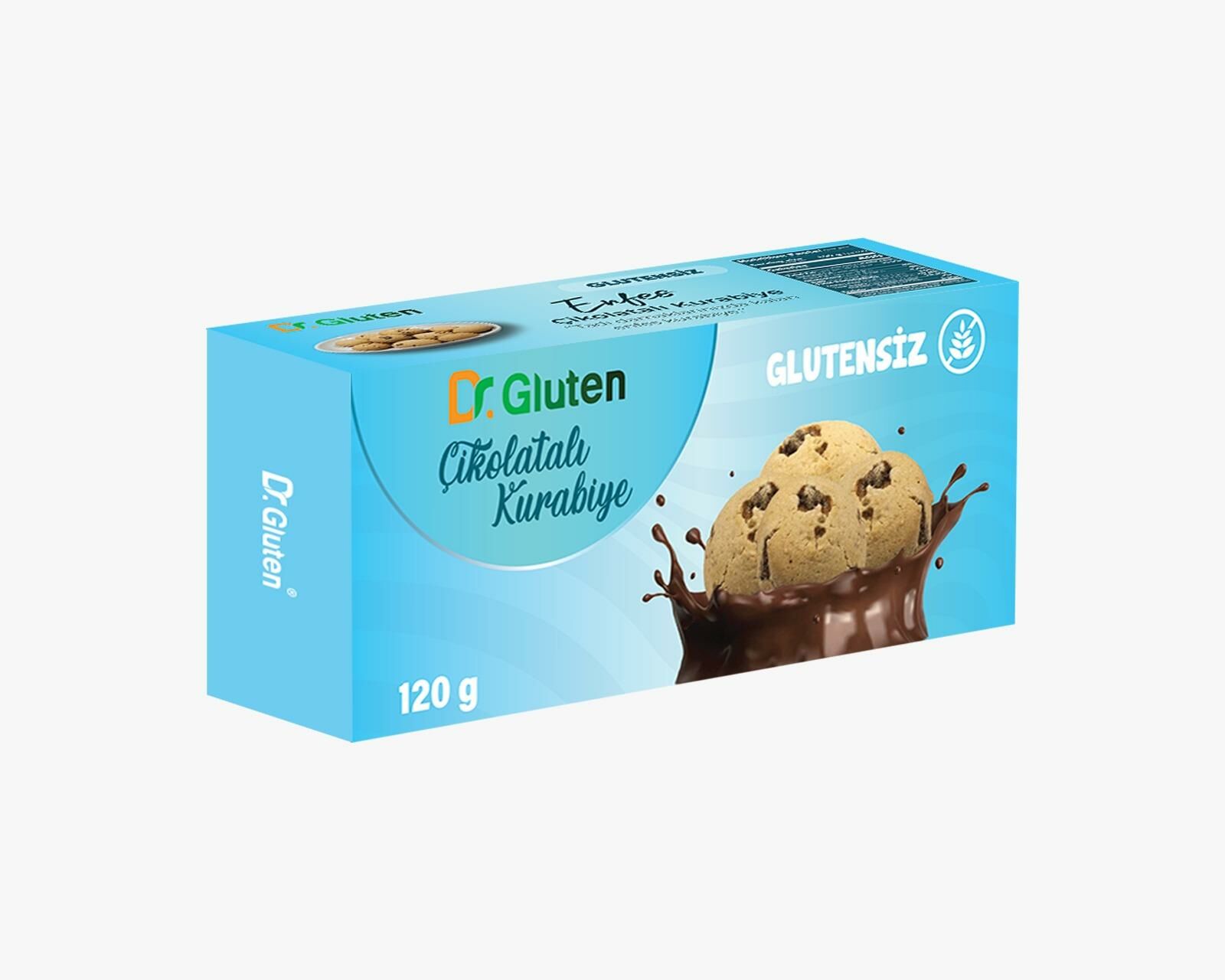 DR GLUTEN GLUTENSİZ ÇİKOLATALI KURABİYE 120 GR