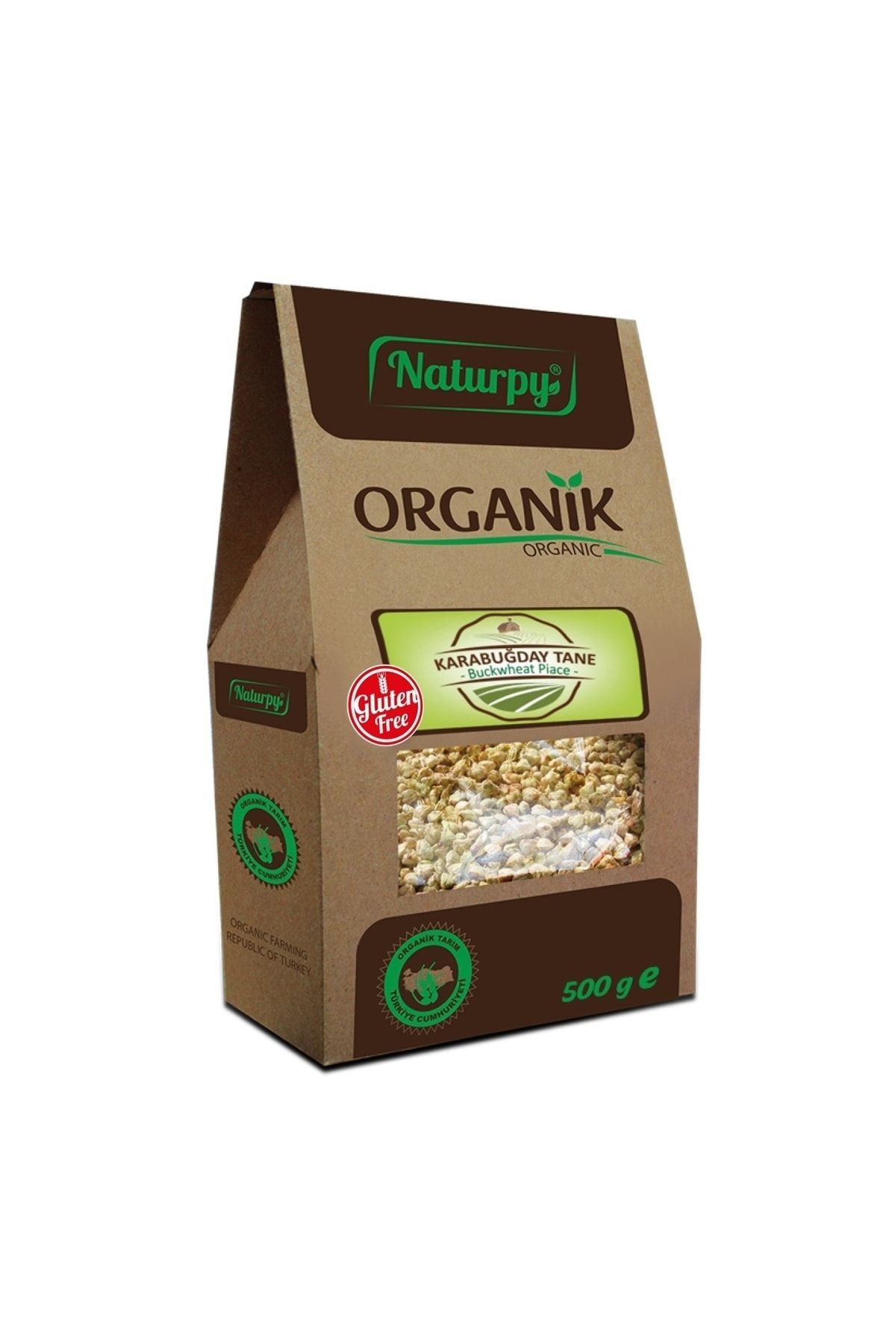 Organik Glutensiz Çiğ Karabuğday Tane 500 G