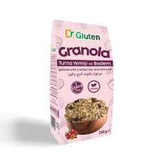 DR GLUTEN GLUTENSİZ GRANOLA TURNA YEMİŞİ- 250 GR