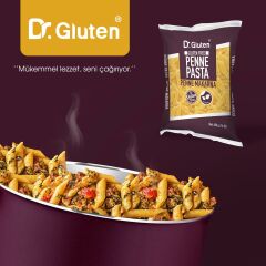 Dr.Gluten Glutensiz Burgu & Boru Makarna 4' lü Set (Fusilli & Penne) 400 Gr x 2+2 ADET