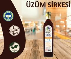 Glutensiz Organik Üzüm Sirkesi 500 ml