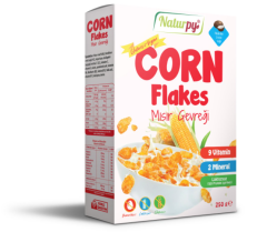 Glutensiz Vegan Laktozsuz Corn Flakes - Mısır Gevreği 250 g (Hindistan Cevizi Yağlı)