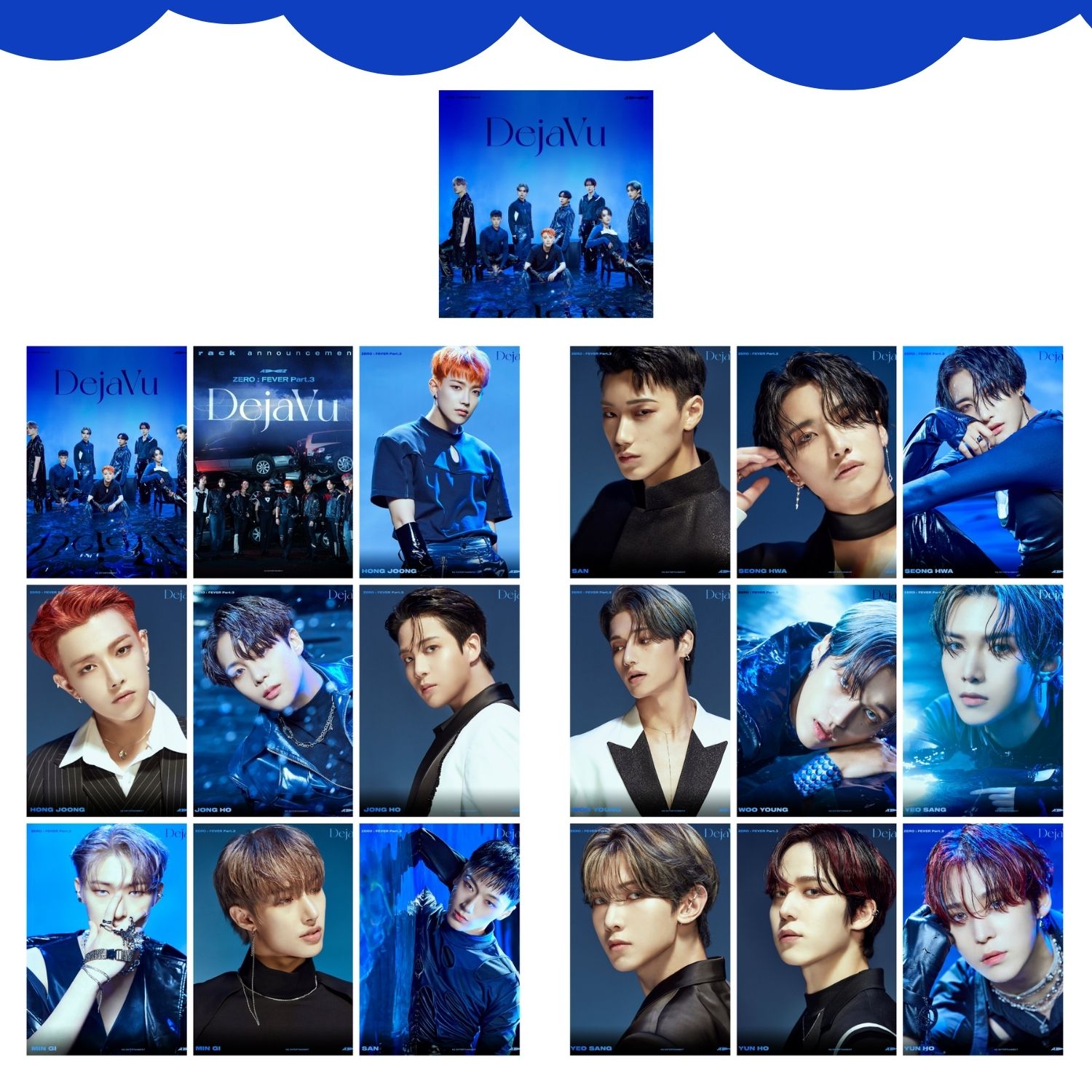 ATEEZ ''ZERO : FEVER Part.3'' Dejavu Fotokart Seti