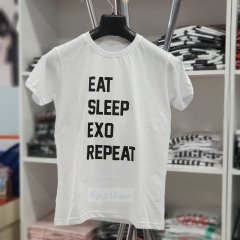 EXO ''Eat Sleep Exo Repeat'' TSHIRT BEYAZ