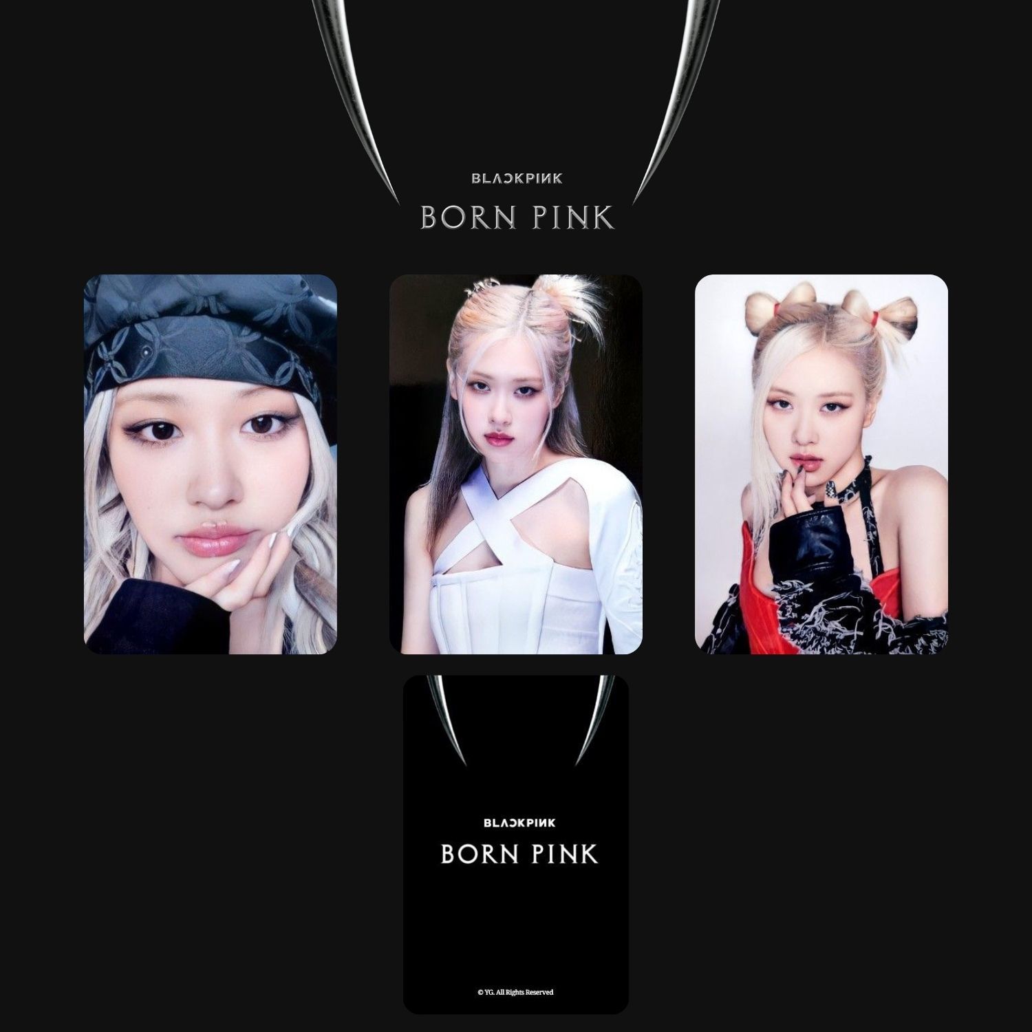 BLACKPINK Rose '' Born Pink '' POB Kart Seti