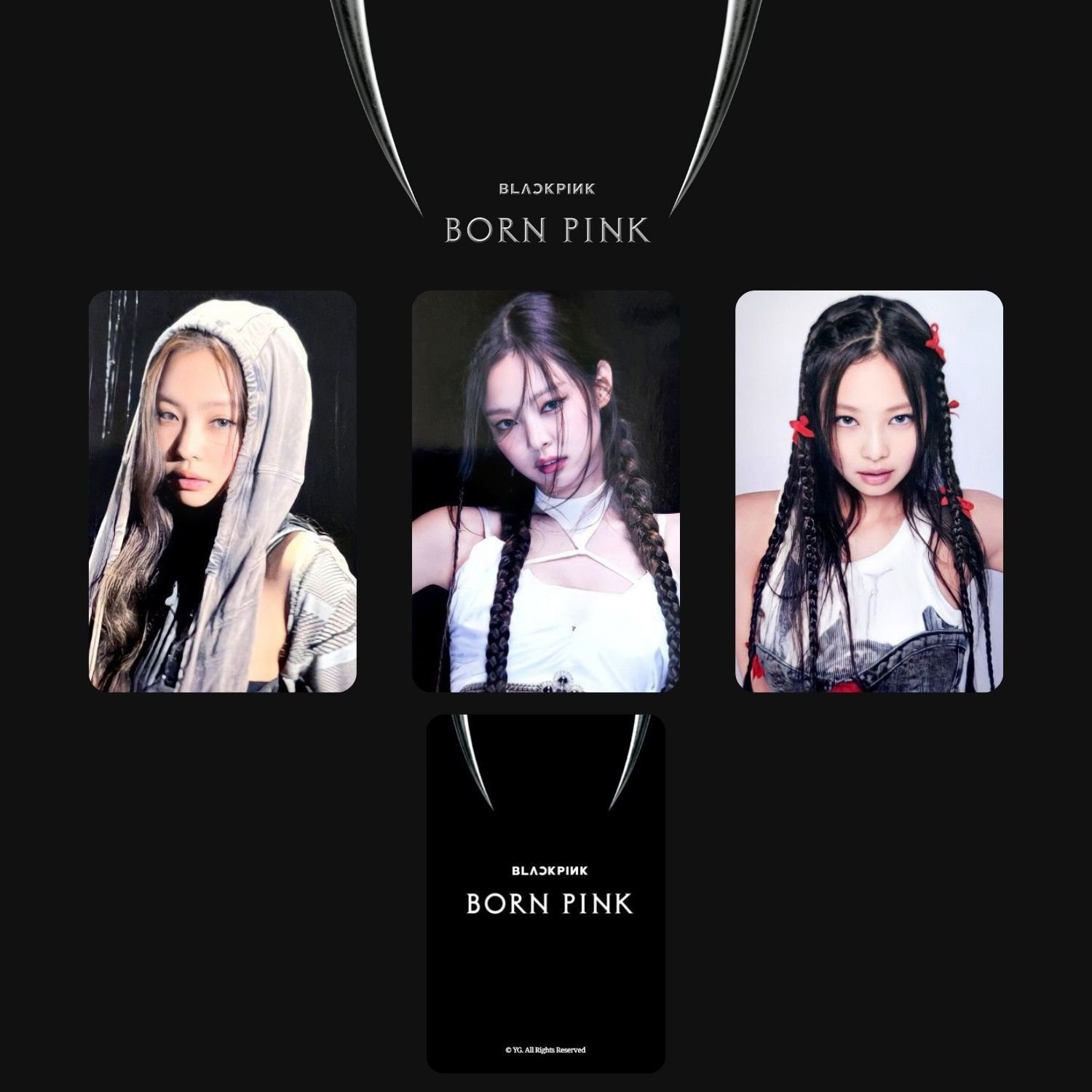 BLACKPINK Jennie '' Born Pink '' POB Kart Seti