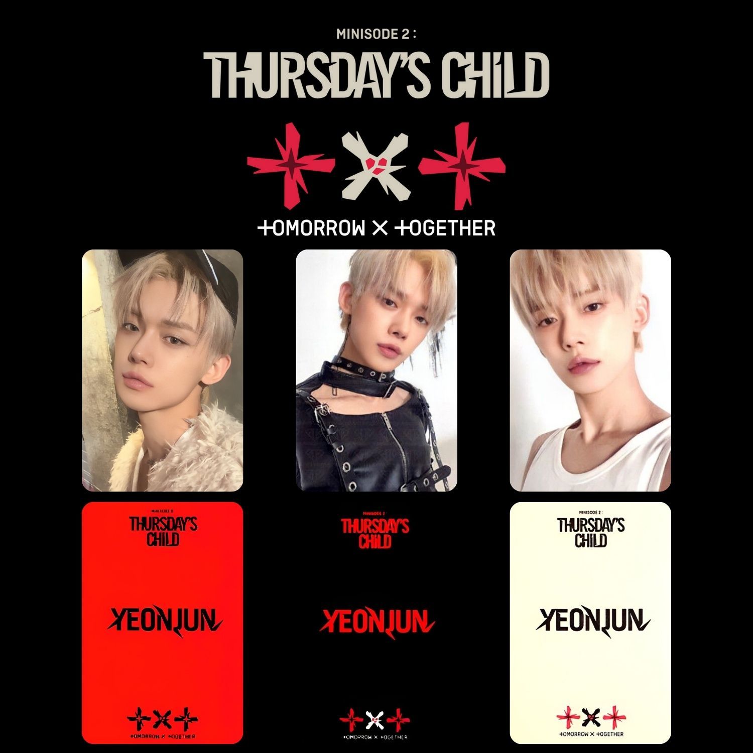 TXT Yeonjun '' Thursday's Child '' Albüm Kart Seti