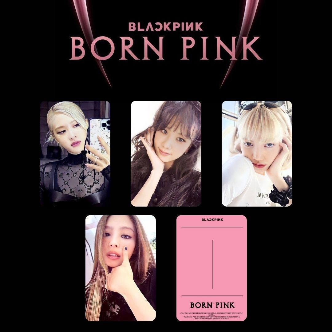 BLACKPINK '' Born Pink '' Albüm Kart Seti Pink 1