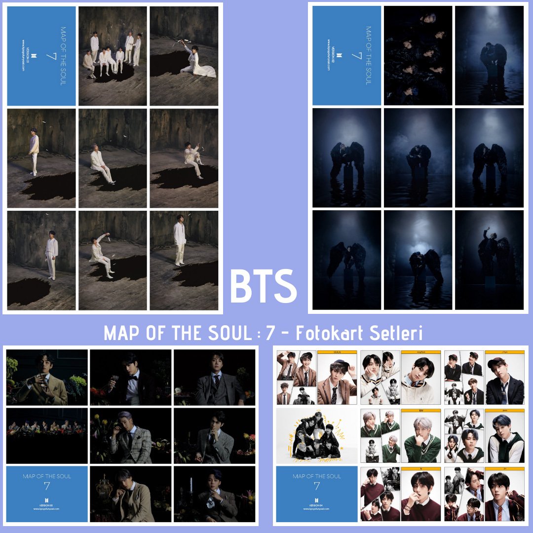 BTS ''Map Of the Soul : 7'' Fotokart Setleri