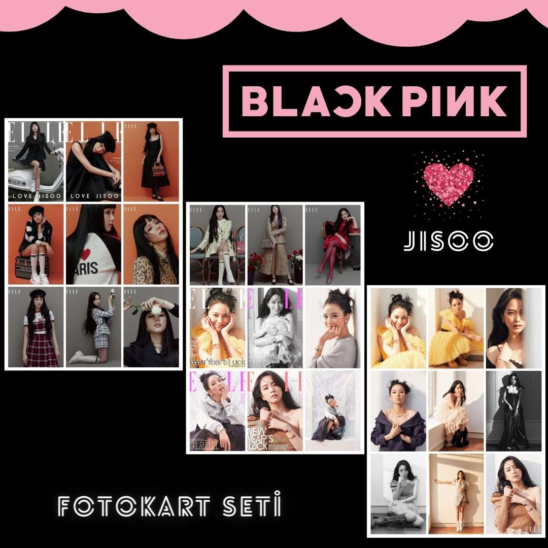 BLACKPINK '' Love Jisoo '' Fotokart Seti