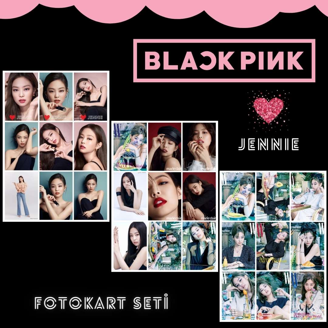 BLACKPINK '' Love Jennie '' Fotokart Seti
