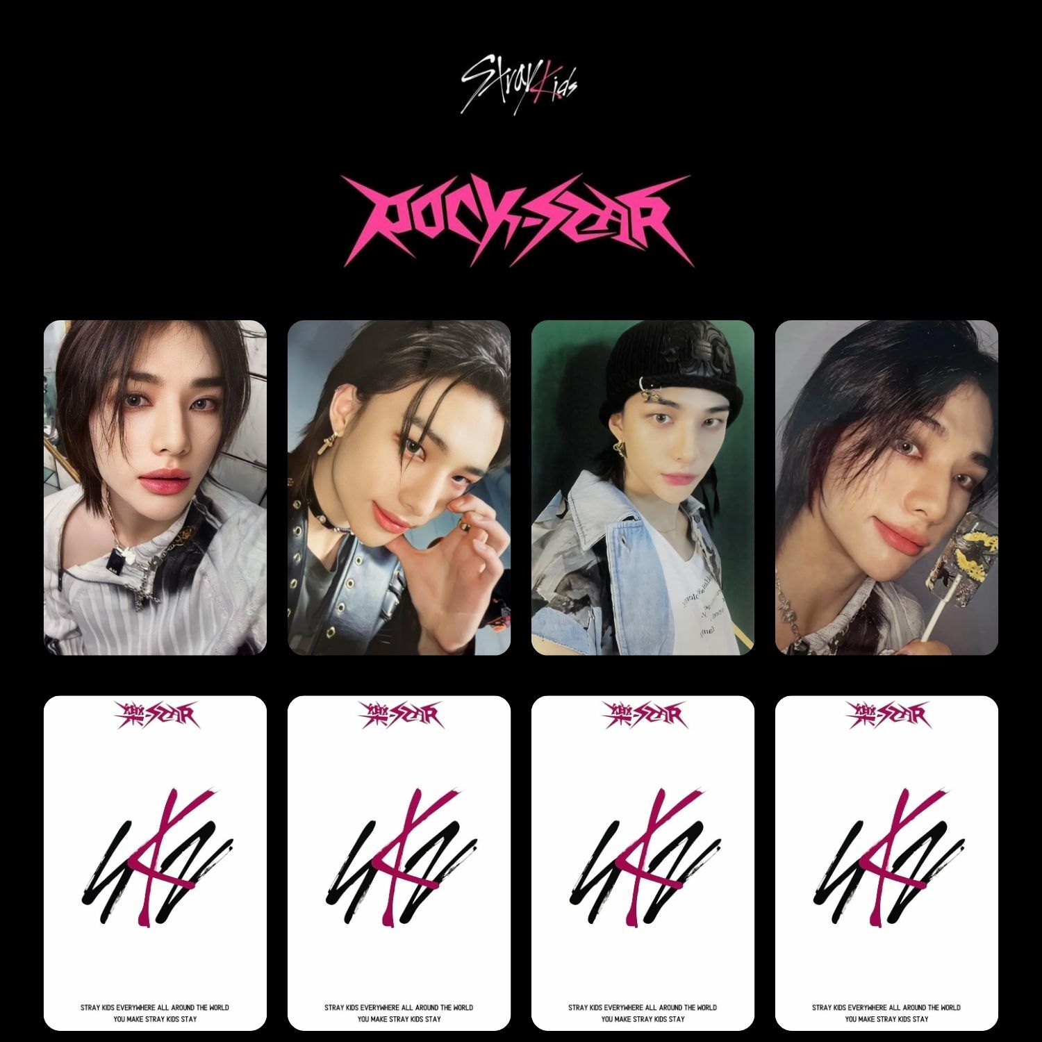 STRAY KIDS Hyunjin '' Rock Star '' Albüm PC Set