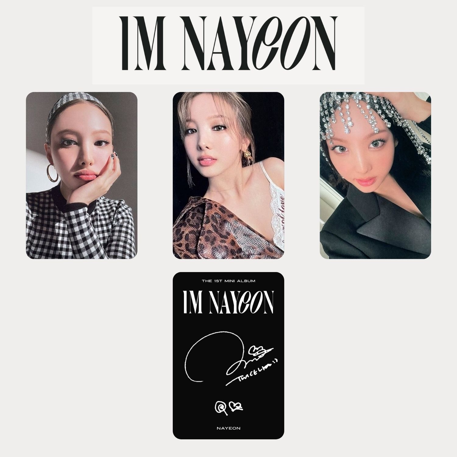 TWICE Nayeon '' IM Nayeon '' Albüm Kart Setii YEON Ver: