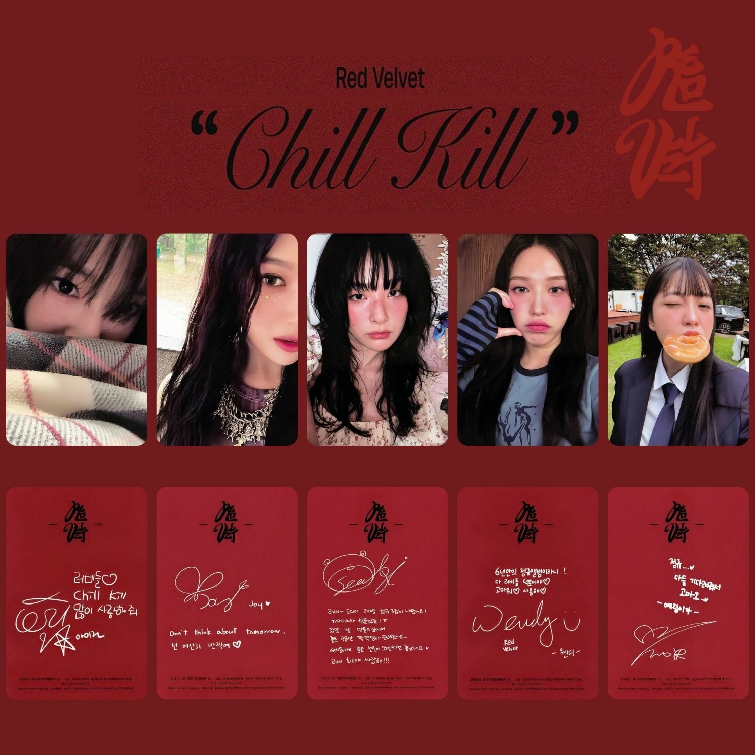 Red Velvet '' Chill Kill '' Albüm PC Set - Bag A
