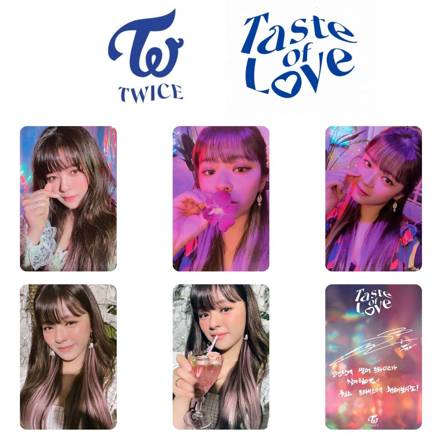 TWICE Jeongyeon '' Taste of Love '' Albüm Kart Seti