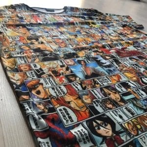 Tüm Baskı Anime T-Shirt - 2