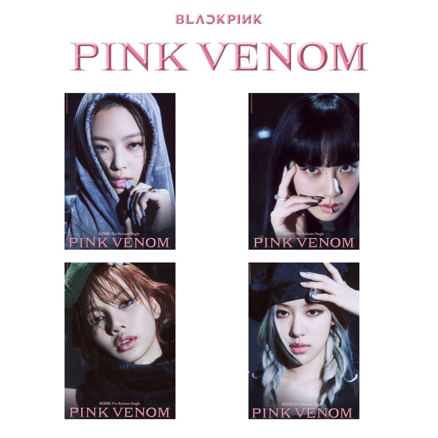 BLACKPINK '' Pink Venom '' Poster Set 1