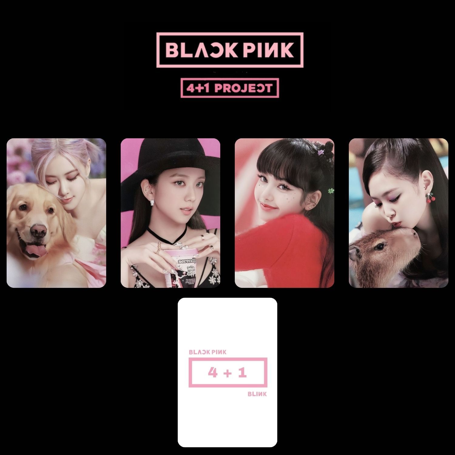 BLACKPINK '' 4 + 1 Project '' Photocards