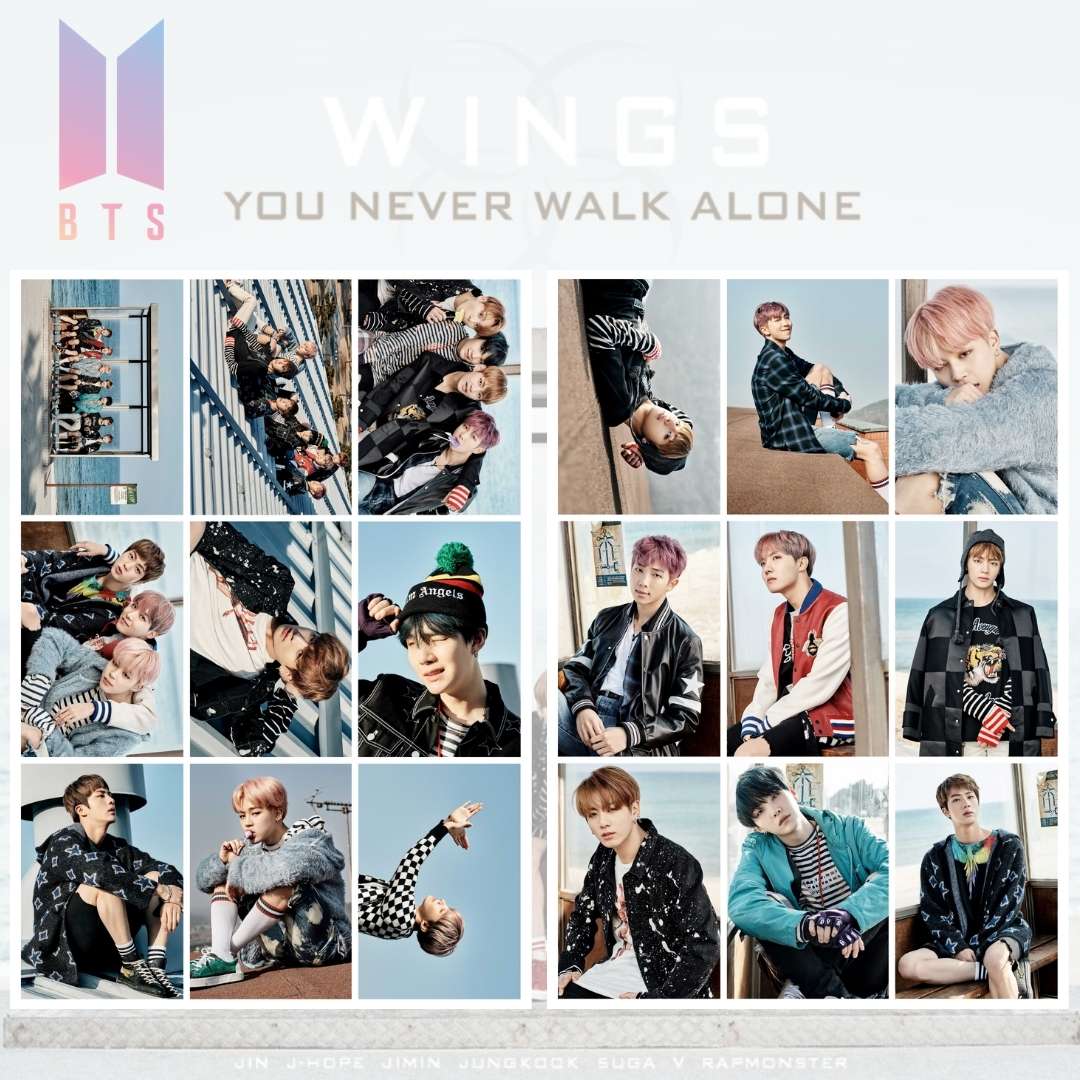 BTS ''You Never Walk Alone'' Fotokart Seti - Blue Versiyon