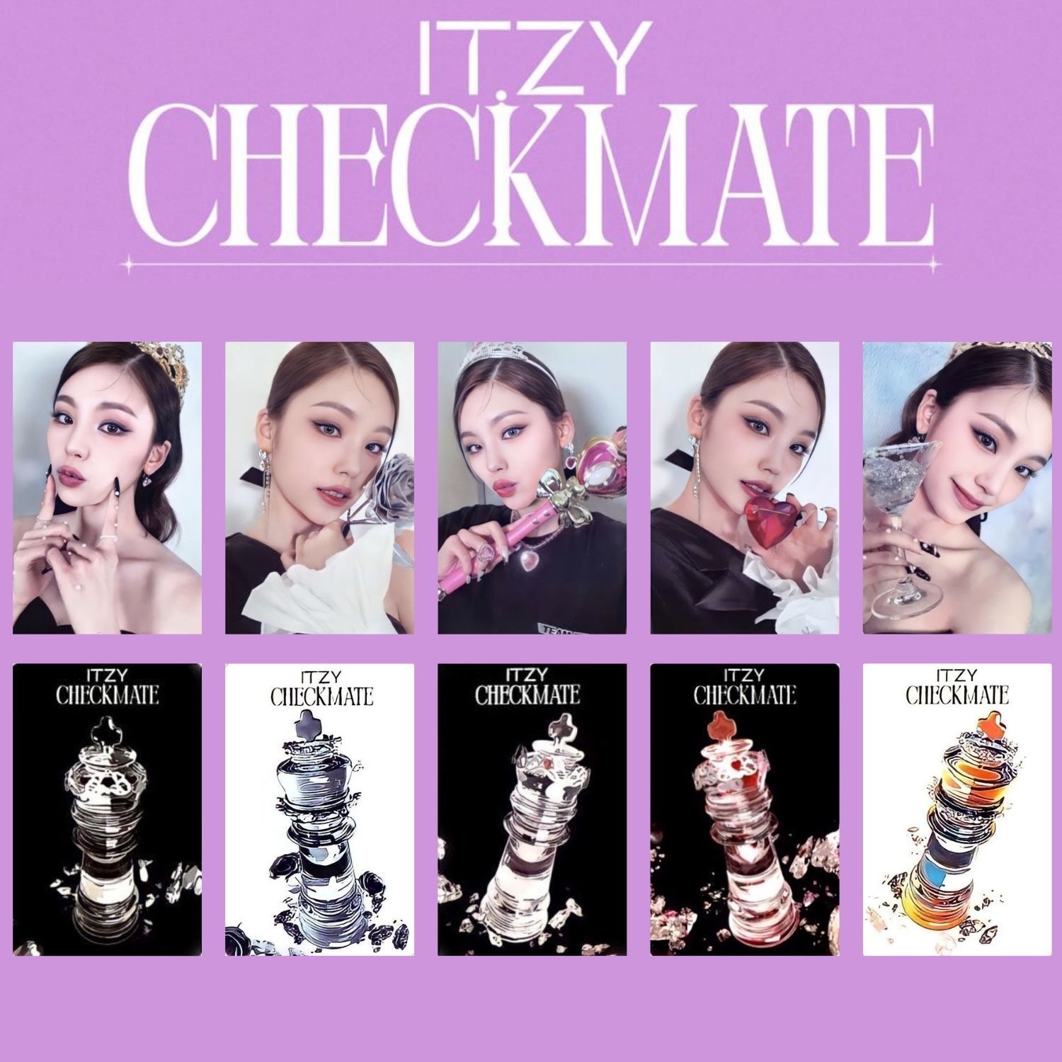 ITZY CHECKMATE '' Yeji '' Albüm Kart Seti