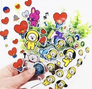 BT2 BT21 Üye Sticker (3D)