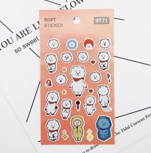 BT2 BT21 Üye Sticker (3D)