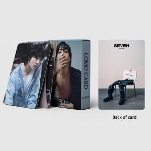 BTS Jungkook '' Seven '' Çift Yön Baskılı Lomo Card Seti