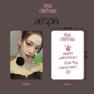 AESPA '' Pink Christmas '' Photocards Set