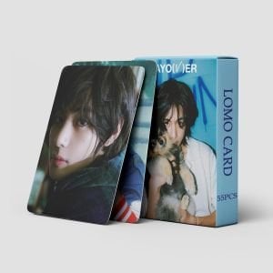 BTS V '' Layover '' Çift Yön Baskılı Lomo Card Seti