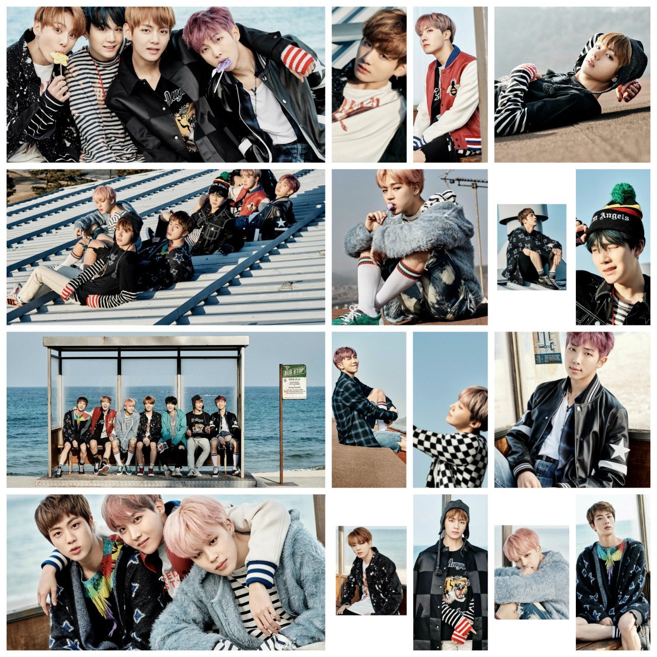 BTS YNWA POSTERLERİ - MAVİ VERSİYON