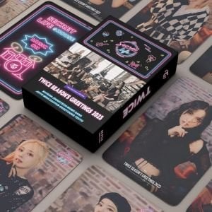 TWICE '' Season's Greetings 2023 '' Çift Yön Baskılı Lomo Card Seti