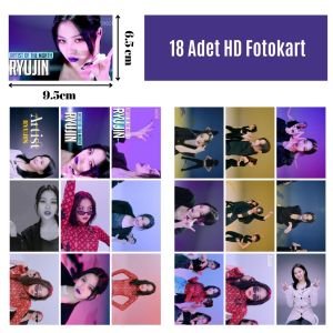 ITZY Ryujin '' Artist Of The Month '' Fotokart Seti