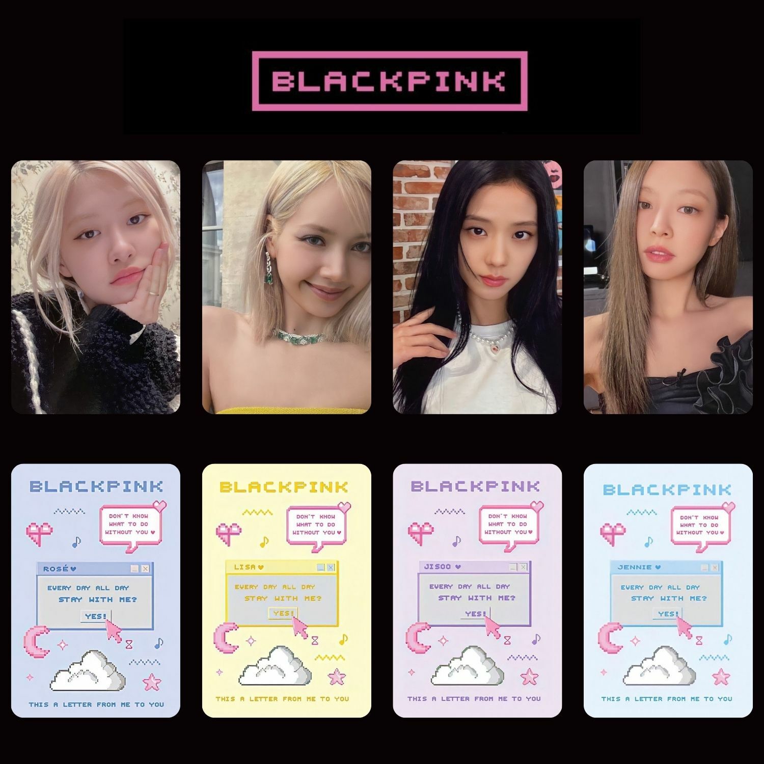 BLACKPINK  '' 6th Anniversary Official MD : Deco Kit '' PC Set