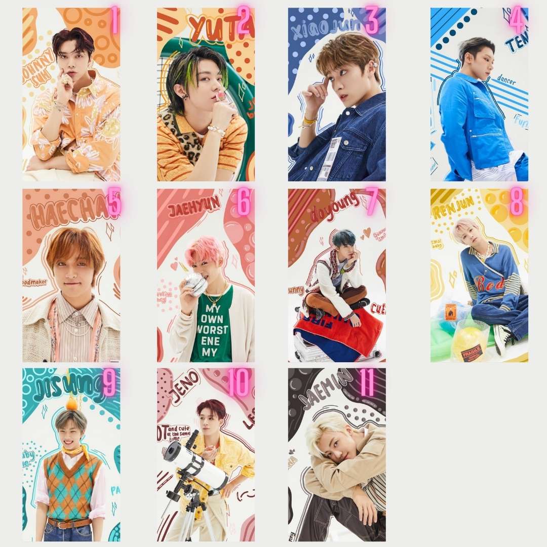 NCT 2020 Üye Mini Kartlar 2.Set