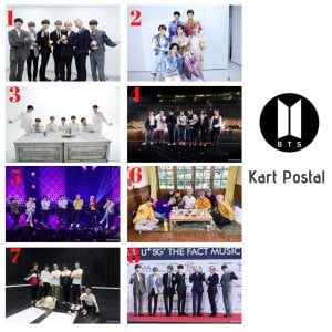 BTS Grup Kartpostalları 2020 - 1.Set