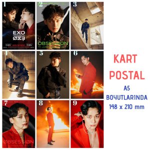 EXO Chen ''Obsession'' Kart Postalları