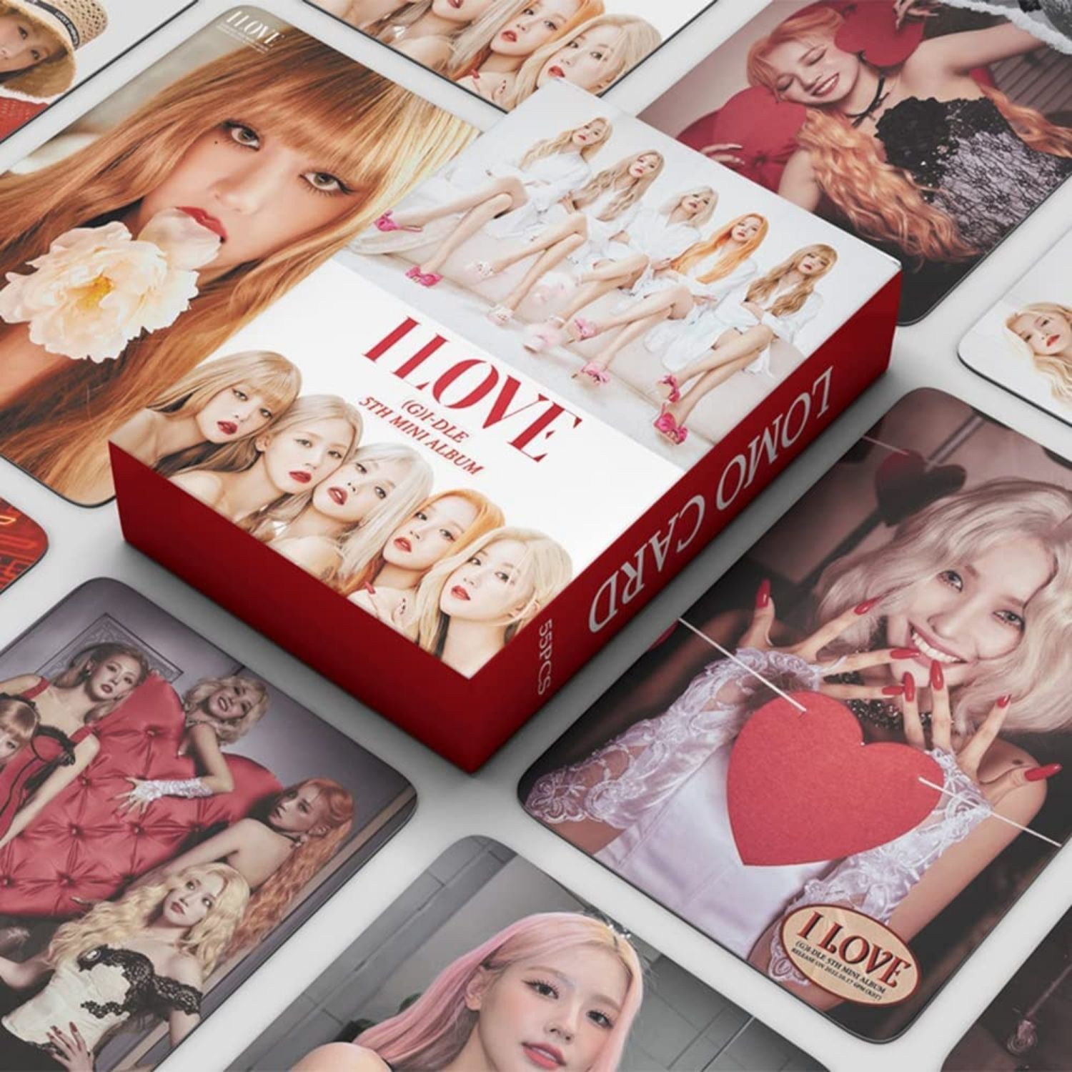 (G)I-DLE '' I Love '' Çift Yön Baskılı Lomo Card Seti