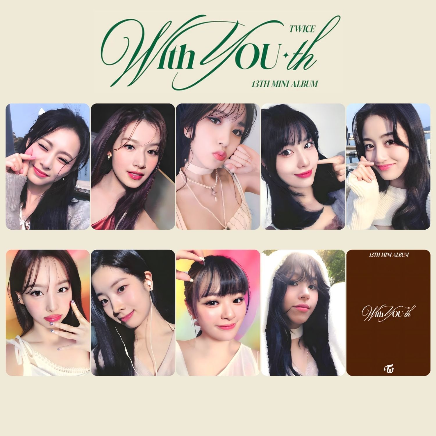 TWICE '' With You th '' POB 3 PC Set