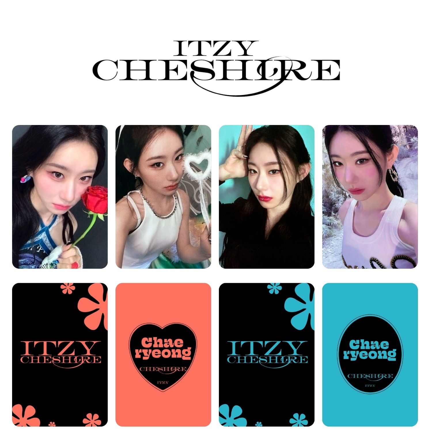 ITZY Chaeryeong '' Cheshire Special Edition '' Albüm Kart Seti