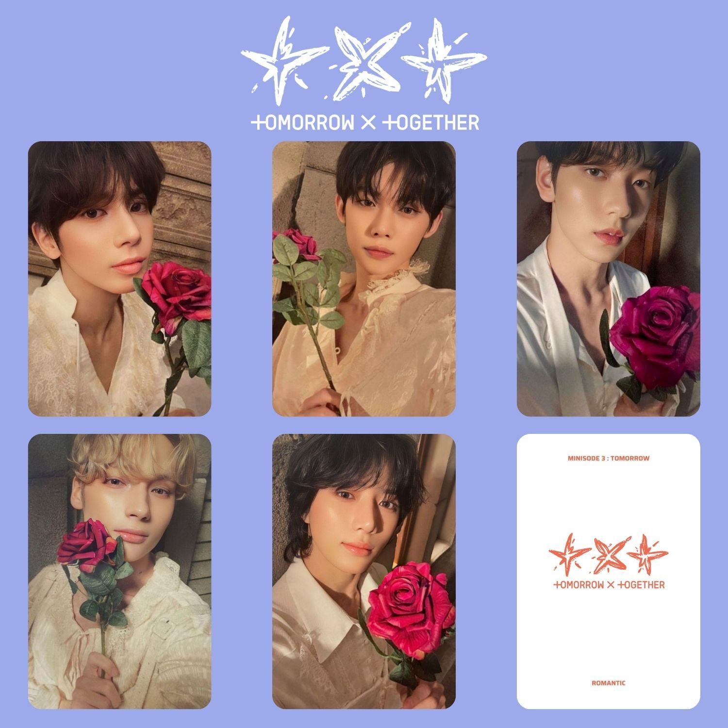 TXT '' Minisode 3 : Tomorrow '' Romantic Ver. Photocards Set