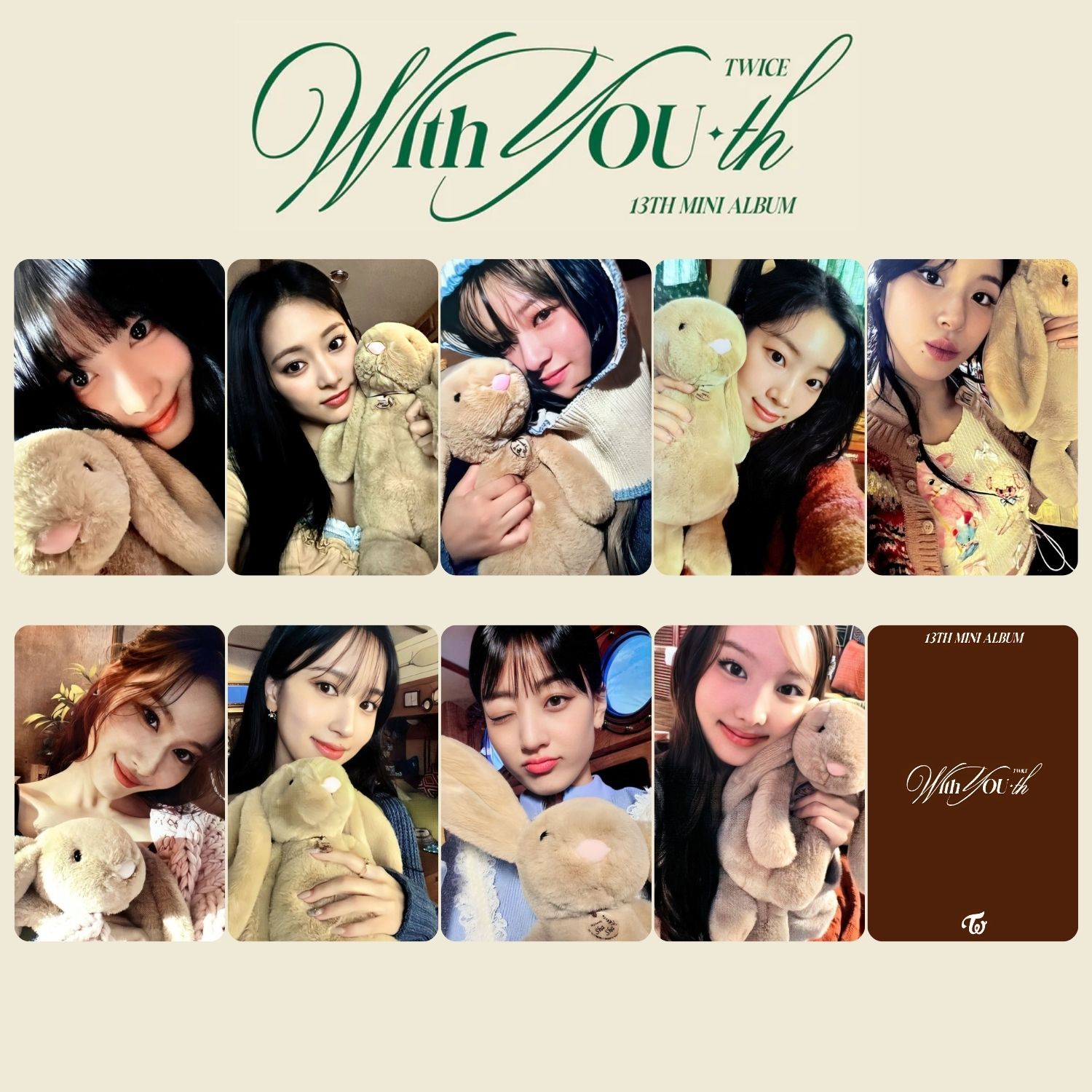 TWICE '' With You th '' POB 4 PC Set