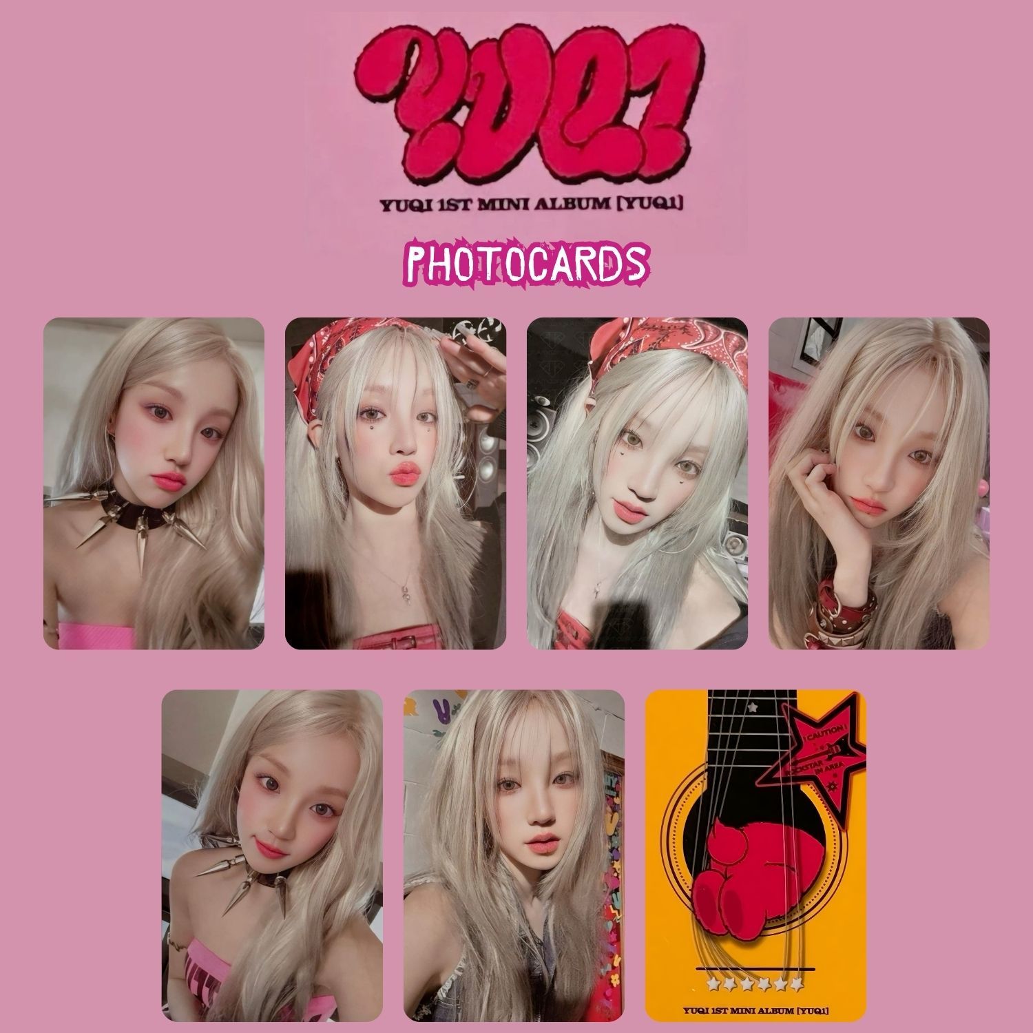 (G)I-DLE YUQI '' Yuq1  1st Mini Album'' Star Ver. Photocards Set