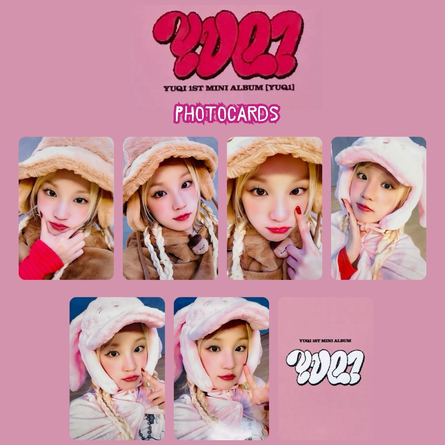 (G)I-DLE YUQI '' Yuq1  1st Mini Album'' POB 1 Photocards Set