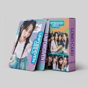 LE SSERAFIM '' Unforgiven Girls '' Çift Yön Baskılı Lomo Card Seti